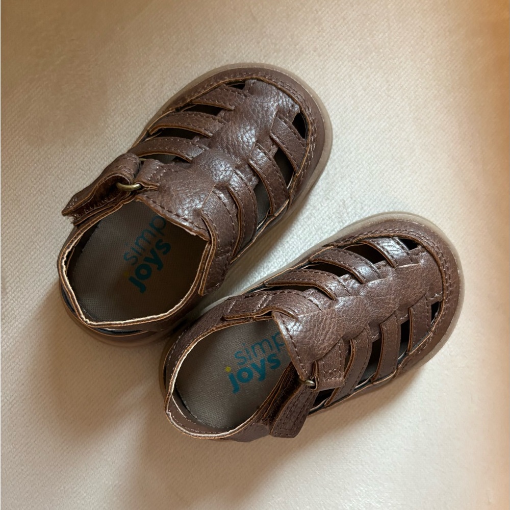 Simple Joys by Carter’s Brown Fisherman Sandals – Infant Size 3 – First Walkers